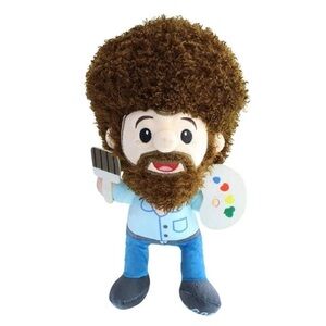 Bob Ross Plush Toy with Palette